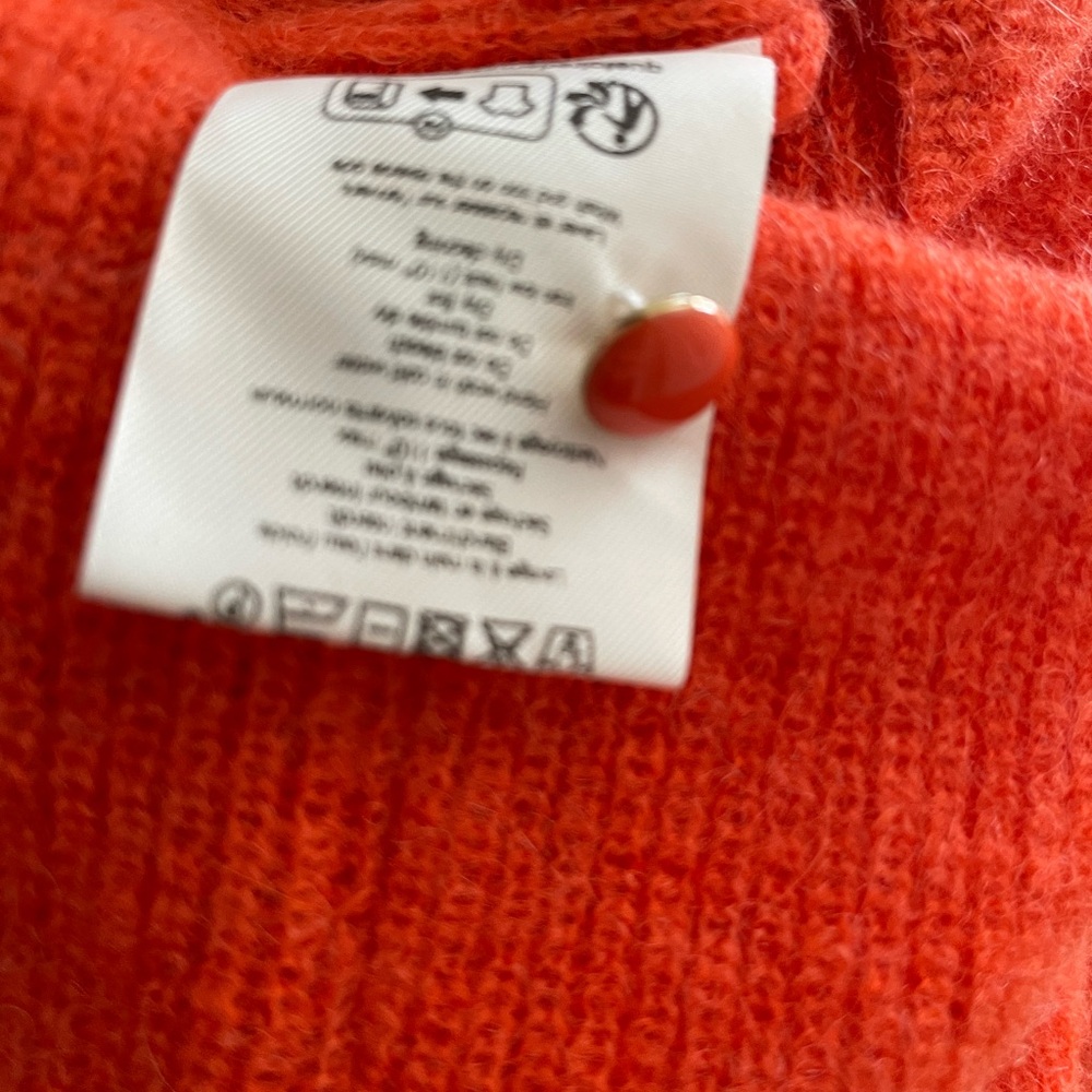 Sézane Barry Cardigan NWT in Tangerine XXS - Picture 9 of 9